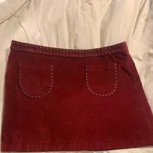 Burgundy Target skirt